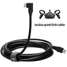 3m/5m linha de dados cabo de carregamento para oculus quest/2 ligação vr fone de ouvido usb 3.1 tipo c transferência de dados USB-A tipo-c cabo vr acessório 2024 - compre barato