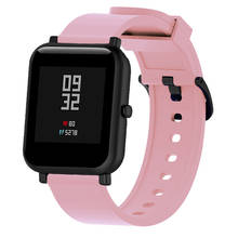 Силиконовый спортивный браслет для Huami amazfit bip band, ремешок 20 мм для Samsung active 2 Gear sport S2 Vivo watch 42 46 Ticwatch 2 E 2024 - купить недорого