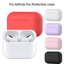 Capa protetora de silicone para airpods pro apple, capa de proteção antichoque para fones de ouvido intraoculares sem fio bluetooth 2024 - compre barato