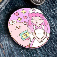Doctors Nurse Joy and Chansey Enamel Brooch Pins Badge Lapel Pin Brooches Collar Jeans Jacket Fashion Jewelry Accessories 2024 - buy cheap