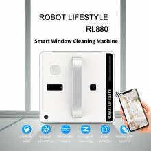 Sensor a laser rl880, limpador robótico para janelas, tipo inteligente, configurável, com wi-fi, controle por app, para limpeza de vidros e janelas 2024 - compre barato