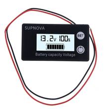 Waterproof Battery Capacity Indicator DC 12V 24V 48V 72V Lead Acid Lithium LiFePO4 Car Motorcycle Voltmeter Panel Gauge 2024 - buy cheap