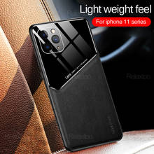 Luxury Shockproof Business Leather texture Case For iPhone 12 mini 11 Pro X XS Max XR 7 8 Plus iPhone12 Car Holder Cases Cover 2024 - buy cheap