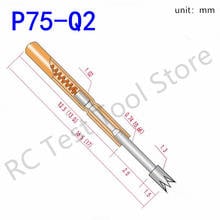 P75-Q2 100 Pcs Brass Spring Test Probe Nickel Plated Needle Head Test Instrument Accessories Length 16.5mm for Electronic Tools 2024 - buy cheap