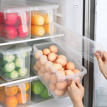 Caja para el frigorífico de plástico, envase de comida transparente para cocina, organizador de granos multigrano, caja de almacenamiento sellada para el hogar 2024 - compra barato