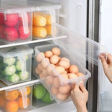 Refrigerator Storage Box Plastic Box Kitchen Transparent Food Container Multigrain Bean Organization Sealed Home Storage Box 2024 - buy cheap