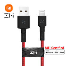 Original ZMI MFI certified usb lightning cable charger  for iPhone 13 12 11 xs xr 8 7 6s 5 ipad Fast charging data 1m 2m Braided 2024 - buy cheap