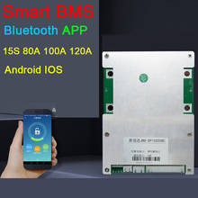 smart BMS 15S 80A 100A 120A li-ion Lithium Battery Protection Board Balance High Power Bluetooth APP communication control 2024 - compre barato