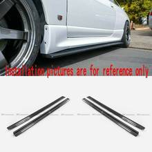 For Nissan Skyline R33 GTR EPA Type Carbon Fiber GT-R Side Skirt Extension Addon 2pcs Trim Bodykits Add on Parts 2024 - buy cheap