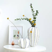 Home Decoration Nordic Ins Modern Ceramics Carambola Design Vase Light Luxury Flower Arrangement Simple Design Desktop Crafts 2024 - buy cheap