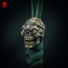 Skull Paracord Knife Bead Umbrella Cord Accessories EDC Tool Keychain Pendant 2024 - buy cheap