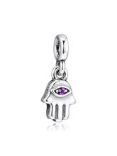 Fits for Pandora Beads Bracelets 100% 925 Sterling Silver Jewelry Signature ME My Hamsa Hand Charms Free Shipping 2024 - buy cheap