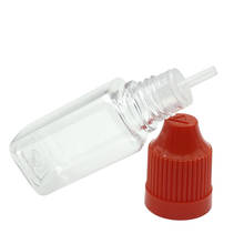 200pcs PET Clear Square Empty Container 10ml Plastic Dropper Bottles With Childproof Cap For Liquid Vial 2024 - buy cheap