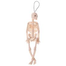 Modelo humano de esqueleto, caveira, corpo inteiro, mini figura, brinquedo, cabide de celular, halloween 2024 - compre barato