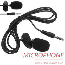 Micrófono de solapa Lavalier de 3,5mm, accesorio Universal con cable, externo, adecuado para PC, coche, DVD, PC, portátil 2024 - compra barato