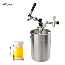 5L Mini Beer Keg Growler Set With Tap & Co2 Regulator 60psi, Craft Faucet Beer Dispenser System CO2 For Homebrew Bar Tools 2024 - buy cheap