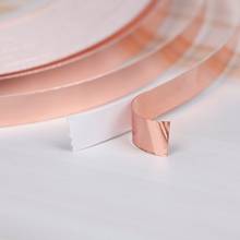 Cinta de lámina de cobre conductora de un solo lado, 5mm de ancho, 30m de longitud, cinta protectora adhesiva CU 99.98%, resistente al calor 2024 - compra barato