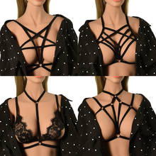 Fashion Sexy Women's Lingerie Hollow Cage Harness Beach Bra Bandage Tops See Through Bralette Bustier Sport Underwear Party Club 2024 - buy cheap