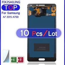 Recambio de pantalla táctil LCD para Samsung Galaxy A7, 2015, A700, A7000, A700H, A700F, A700FD, Super TFT, 10 unidades 2024 - compra barato