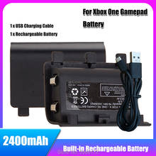 1-10PCS 2400mAh Ni-MH Rechargeable battery pack + USB Cable For XBOX ONE Controller Wireless Gamepad Replacement Batteries kits 2024 - buy cheap