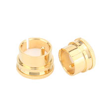 24K Gold Plated Copper RCA Plug Caps Top Noise Stopper Quality under inset 2024 - buy cheap