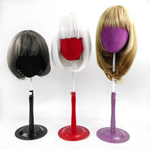Free Shipping!! Wig Stand Suede Support Stand Headform Stand For Wig Exhibition Head Mannequin 2024 - buy cheap