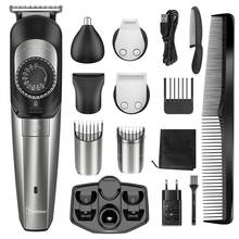 Hatteker Profession Hair Clipper Adjustable Hair Cutter 5 in 1 Hair Trimmer Barber Clippers Haircut Machine 2024 - buy cheap