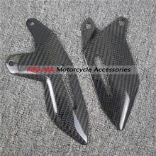 Motorcycle Heel plates Side Panels in Carbon Fiber For Kawasaki H2 Twill glossy weave 2024 - buy cheap