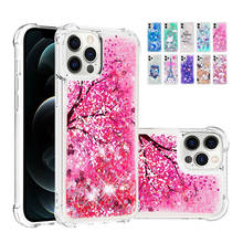 Capa com glitter liquido dinâmico para samsung galaxy, acessório para celulares modelo s20, edição de ventoinha, s21, s30, a31, a41, a51, a71, a11, m11, a21s, a42, a52, a72 2024 - compre barato