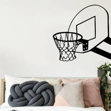 Adesivo de parede de vinil para basquete, decoração de casa para quartos infantis, acessórios de decoração de pvc diy 2024 - compre barato