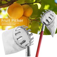 Recolector de fruta de Metal para jardinería, herramientas de recolección de fruta de manzana, melocotón, árbol alto, recolector de fruta, herramientas de jardinería sin mango 2024 - compra barato