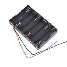 New 6 x 1.5V AA 2A CELL Battery Batteries Holder Storage Box 9V Case With Lead Wire 2024 - buy cheap