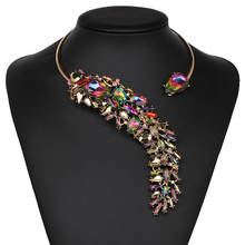 5 видов цветов, элегантная бижутерия с кристаллом, чокер, ожерелье, крутящиеся для женщин, вечерние Роскошные модные ювелирные изделия, аксессуары 2024 - купить недорого