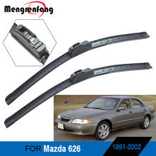 Para mazda 626 acessórios do carro do pára-brisas dianteiro limpador de borracha macia j gancho braços 1991-2002 2024 - compre barato