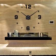 77 muhsein large DIY Wall Clock Acrylicl Mirror digital clock 3D wall clock Personalized Digital Wall Clocks Free shipping 2024 - buy cheap