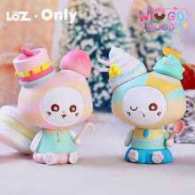 LOZ Figure MOOGU gourmet cat series blind box cat cartoon hand-made trendy ornaments doll toy collection 2024 - buy cheap