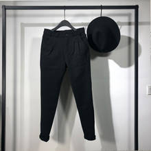 Owen Seak Men Casual Pencil Pants High Street Wear Dark Ankle Length Pants Men Japanese Sweatpants Autumn Harem Black Pants 2024 - buy cheap