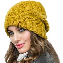 Fashion Knit hats For Women Beaines winter Breathable fashion Hip-hop Gorras Simple Hat Warm Solid Casual Lady Knitted cap 2024 - buy cheap