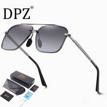 Dpz nova moda clássico mach seis estilo gradiente polarizado óculos de sol dos homens do vintage design da marca aviação óculos de sol 2024 - compre barato