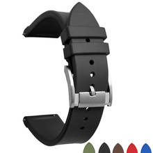 Ремешок BEAFIRY резиновый для наручных часов, быстросъемный Силиконовый водонепроницаемый браслет для часов, черный синий коричневый зеленый, 20 мм 22 мм 2024 - купить недорого