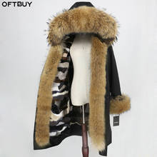 OFTBUY X-long Parka Waterproof Outerwear Winter Jacket Women Real Fur Coat Natural Raccoon Fur Hood Mink Fur Liner Detachable 2024 - buy cheap