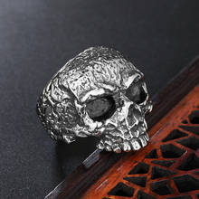 New Stainless Steel Men Rings Domineering Skull Devil Punk Rock Hip Hop Male Jewelry Creativity Gift For Biker Male Boyfriend 2024 - buy cheap