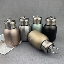 Mini 280ml Outdoor Travel Portable Handle Ring Vacuum Flask 18/8 Stainless Steel Thermos Water Bottle Big Belly Thermals Cups 2024 - buy cheap