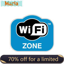 Wifi Zone Free Sticker Decal Internet Sign Cafe, Bar, Club, Office, Shop, Coffee JDM JEEP Van Bike Offroad RV A4 Q3 Polo 2024 - buy cheap