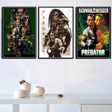 Arnold Schwarzenegger Poster E Imprime O Predador Monstro Horror Filme Arte Da Parede Da Lona Pictures Home Decor картины на стену 2024 - compre barato