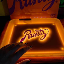 Runty-bandeja Manual para liar tabaco, dispositivo que cambia de Color, con luz LED, Para hierbas, molinillo de cigarrillos 2024 - compra barato