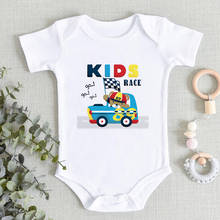 0-24m um-pieces roupas de bebê corrida urso imprimir recém nascido bebê menino corpo verão casual bebê menino macacão streetwear bodysuits 2024 - compre barato