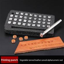 36Pcs Alphabet Letter Leather Stamper Set Steel Punch Metal Leather Punching Tools For DIY Leather Printing Craft Tools 4mm/6mm 2024 - buy cheap