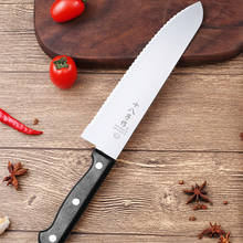 Shibazi-cuchillo dentado de acero inoxidable para cortar carne, utensilio de cocina de calidad, para el hogar, Envío Gratis 2024 - compra barato