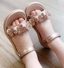 Sandalias de gladiador para niñas, zapatos de playa suaves y dulces, sandalias florales de verano para niños, moda de princesa, de alta calidad, 2021 2024 - compra barato